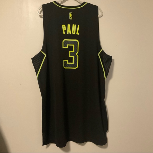 Adidas Limited Edition NBA Los Angeles Clippers Chris Paul Jersey Black/Neon - Picture 11 of 11